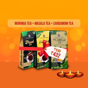 Moringa Tea Masala Tea And Cardamom Tea Combo